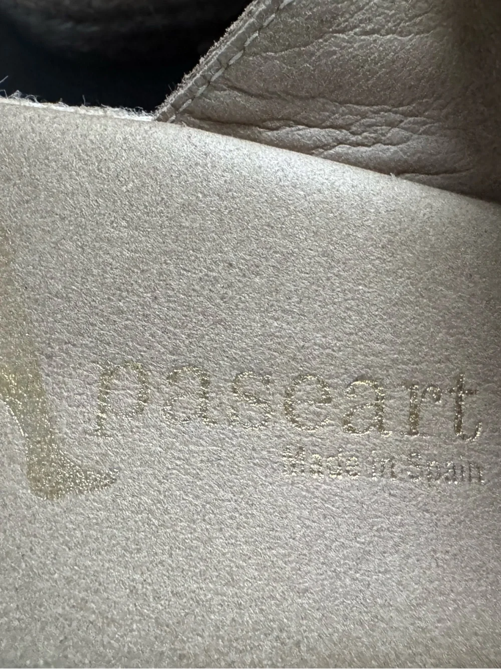 Paseart tan suede wedge espadrille slides. EU 39